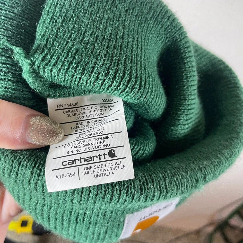 Carhartt A18 Knit Cuffed Beanie Hat North Woods Green‎ - Size OS